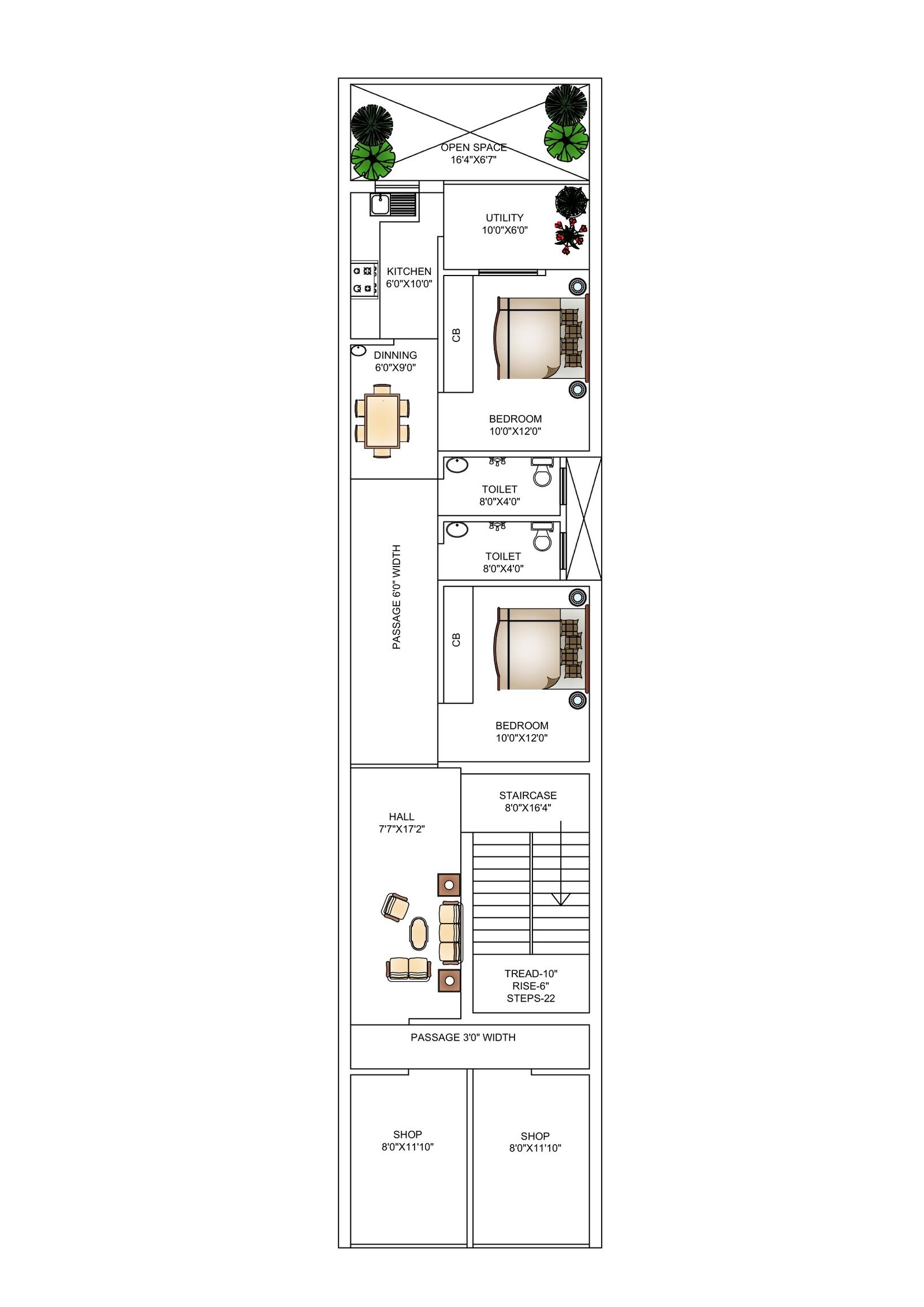 Residential Floor Plan, Ranchi